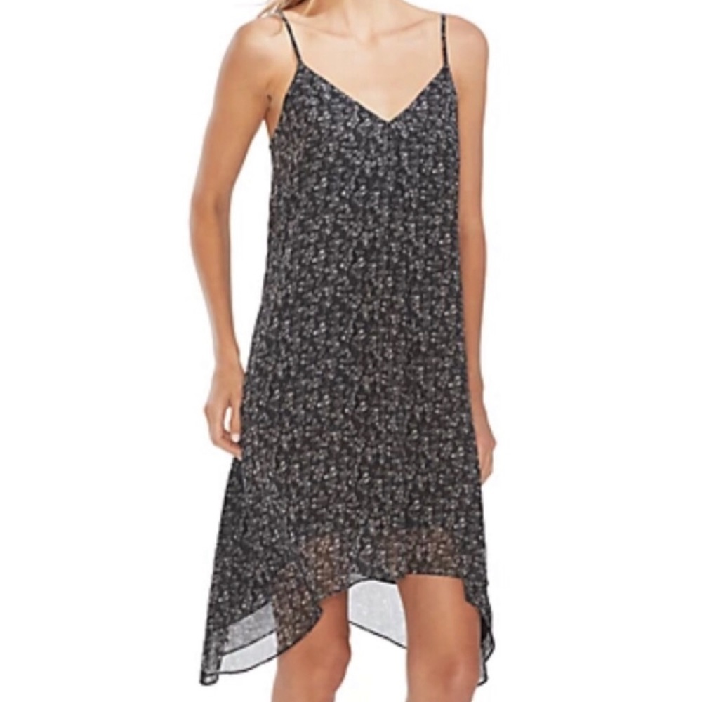 Vince Camuto Modern Rouge Shadow etch‎ dress Floral Soft Black large